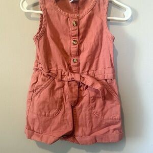 Old Navy Kids Sleeveless Coral Romper